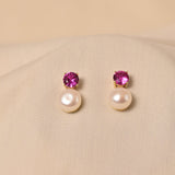 Lumi Pearl Earrings - Pink