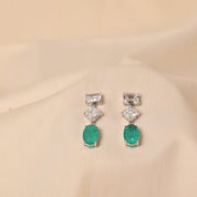 Emerald Symphony Drop Earrings
