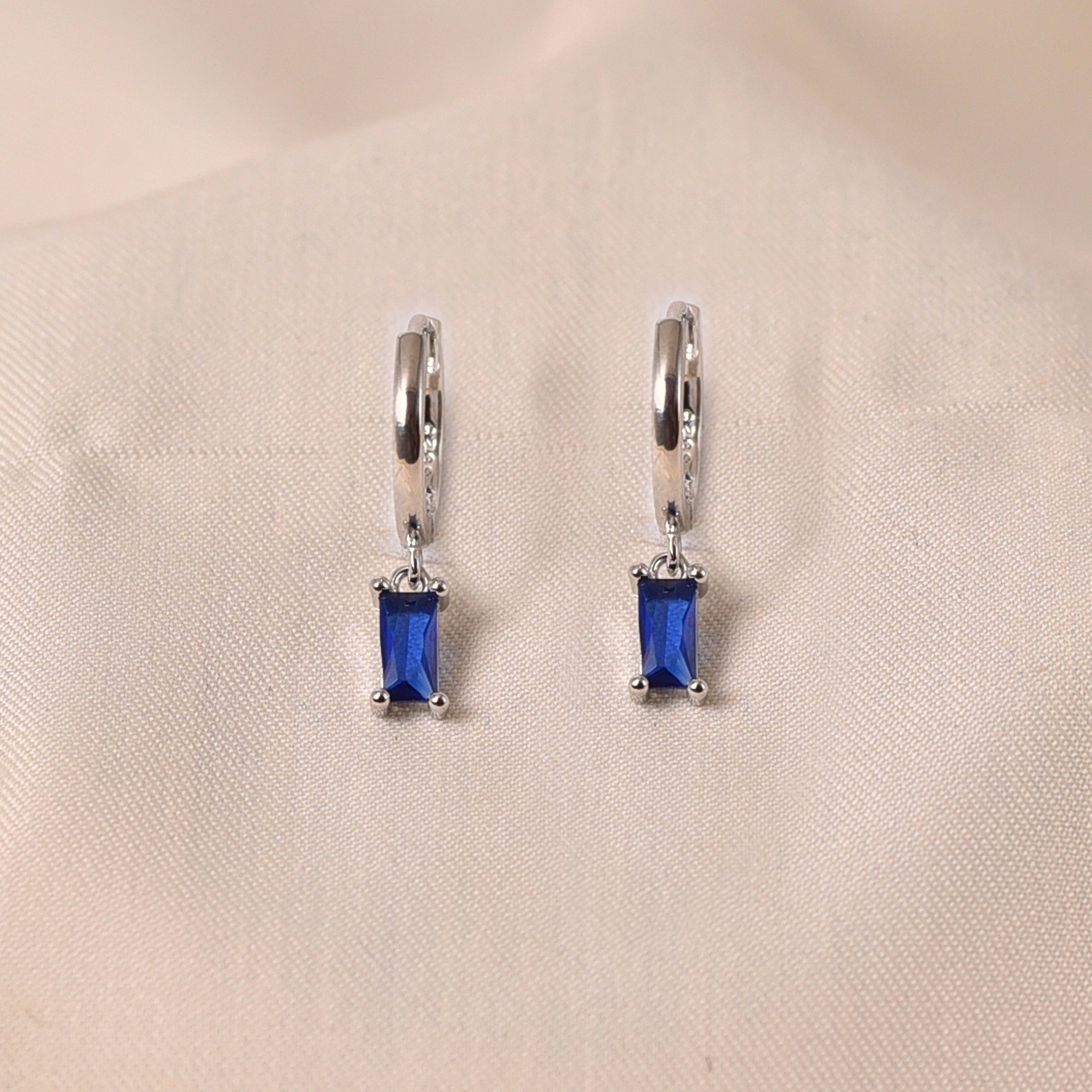 Radiant Drop Earring - Dark Blue