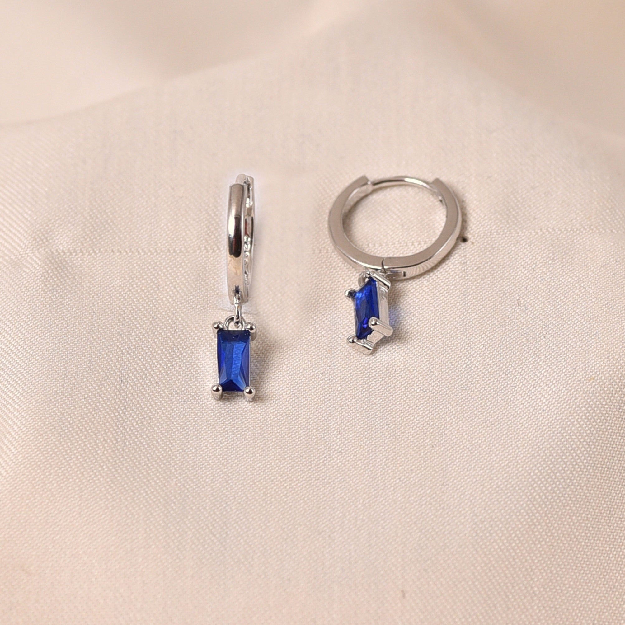 Radiant Drop Earring - Dark Blue