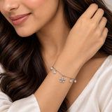 925 Silver  Daisy  Tennis Bracelet