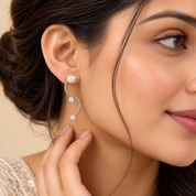 Wavey Pearl Earrings