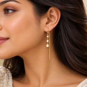 Pearl Drop Chain Threaders