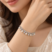 925 Silver Serene Bloom Bracelet Tennis