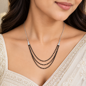 Layer Black Beads Mangalsutra