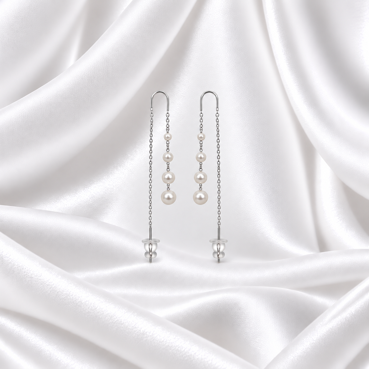 Pearl Drop Chain Threaders