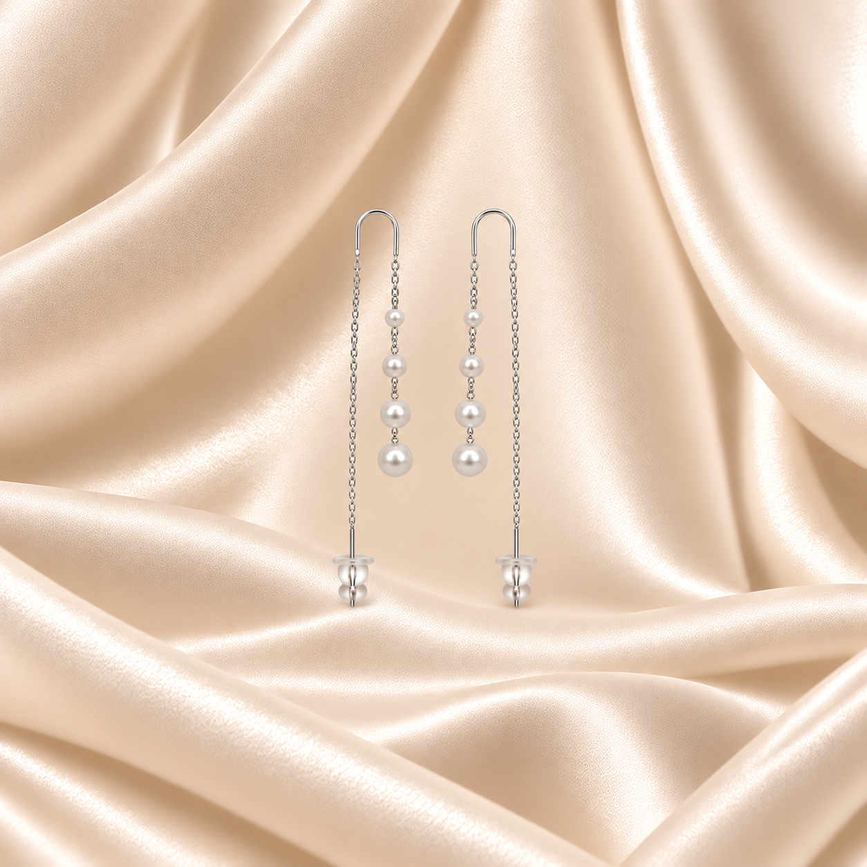 Pearl Drop Chain Threaders