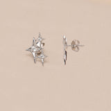 3 Star Diamond Earring