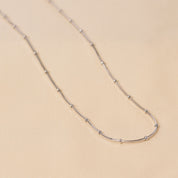 925 Silver Dotted Chain Necklace for Women - Elyta