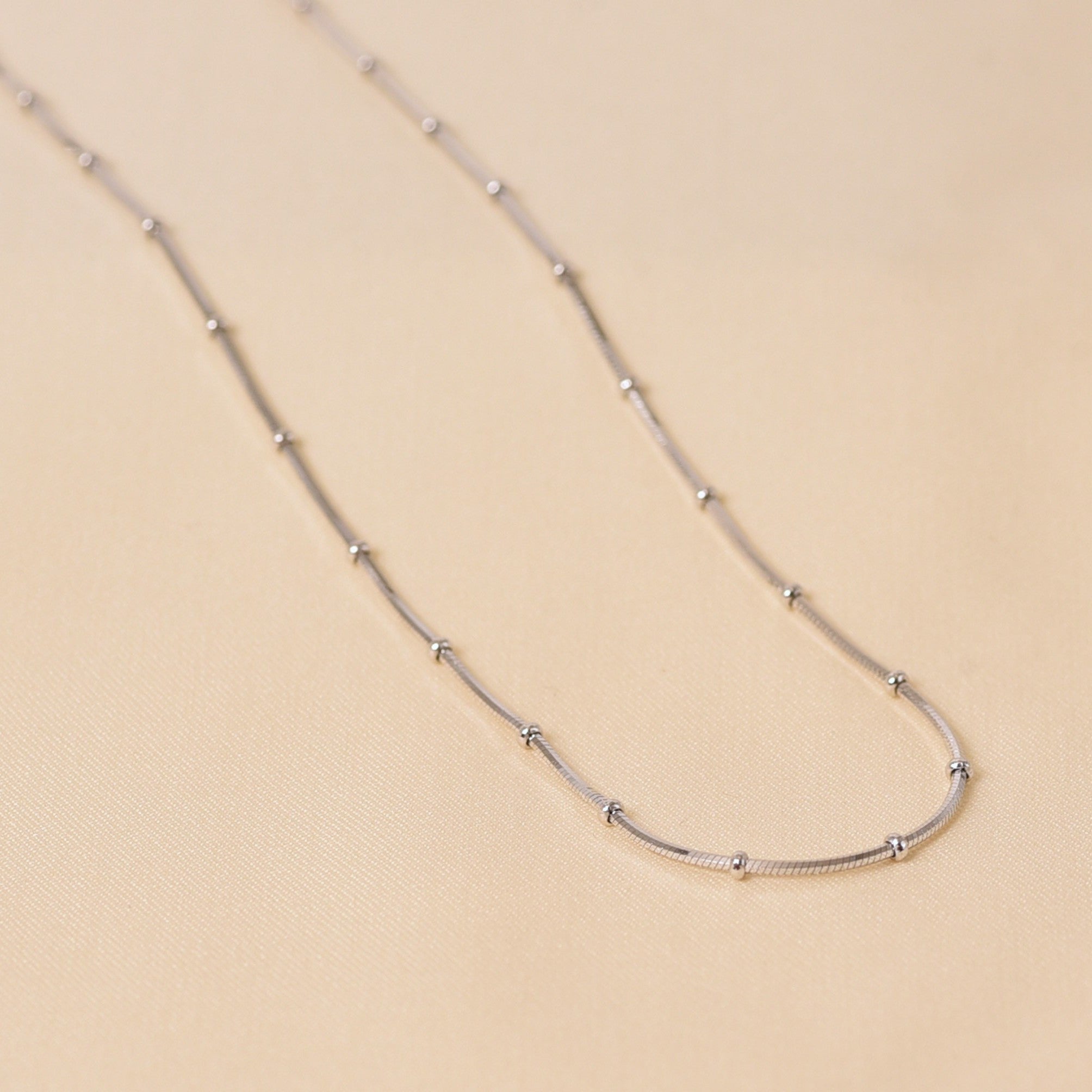 925 Silver Dotted Chain Necklace for Women - Elyta