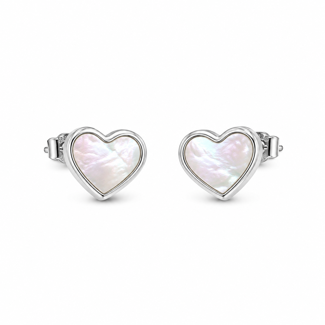 925 Silver MOP Adora Earrings Medium - White