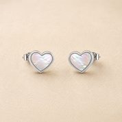 925 Silver MOP Adora Earrings Medium - White