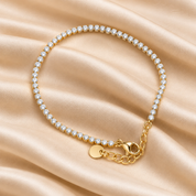 Sparkling CZ Crystal Tennis Bracelet