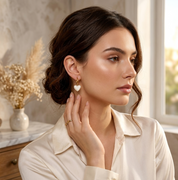 Pearly Sweetheart Huggie Hoops