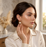 Pearly Sweetheart Huggie Hoops