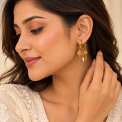Dreamcatcher & Feather Charm Hoops