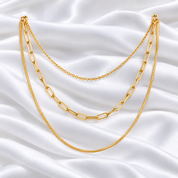Layered Mixed Chain Statement Necklace