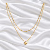 Gold Layered Heart Necklace