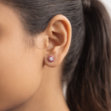 Daisy Radiant Earring - Dark Pink