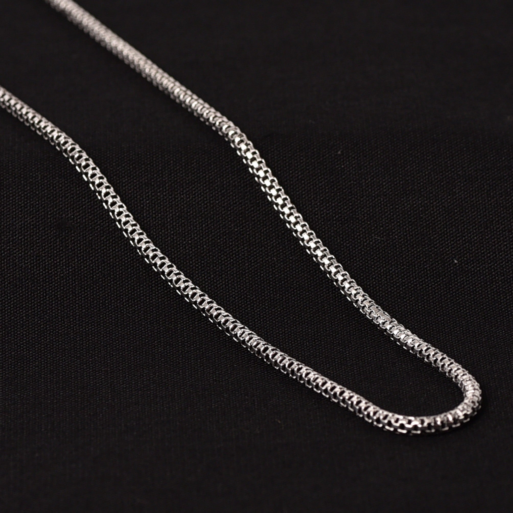 Oxidized 925 Silver Broad Fancy Men's Chain - Elyta