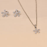 Peony Pendant Set With Chain