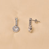 925 Silver Reena Earrings - White
