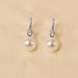 Silver Sterling Pearl Earring