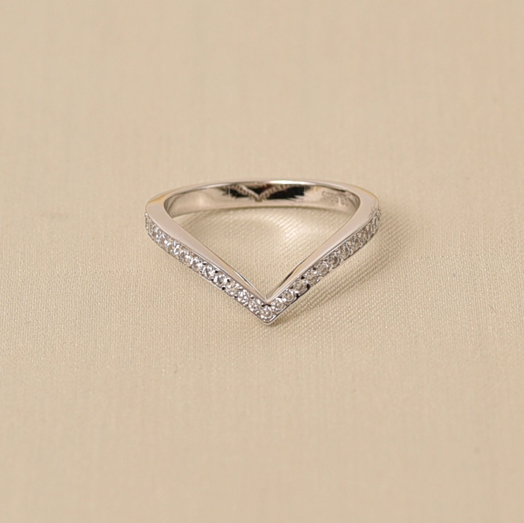 925 Sterling Stylish Diamond Ring for Party Wear - Elyta