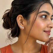 Diamond Like stone cuff Earring for Women