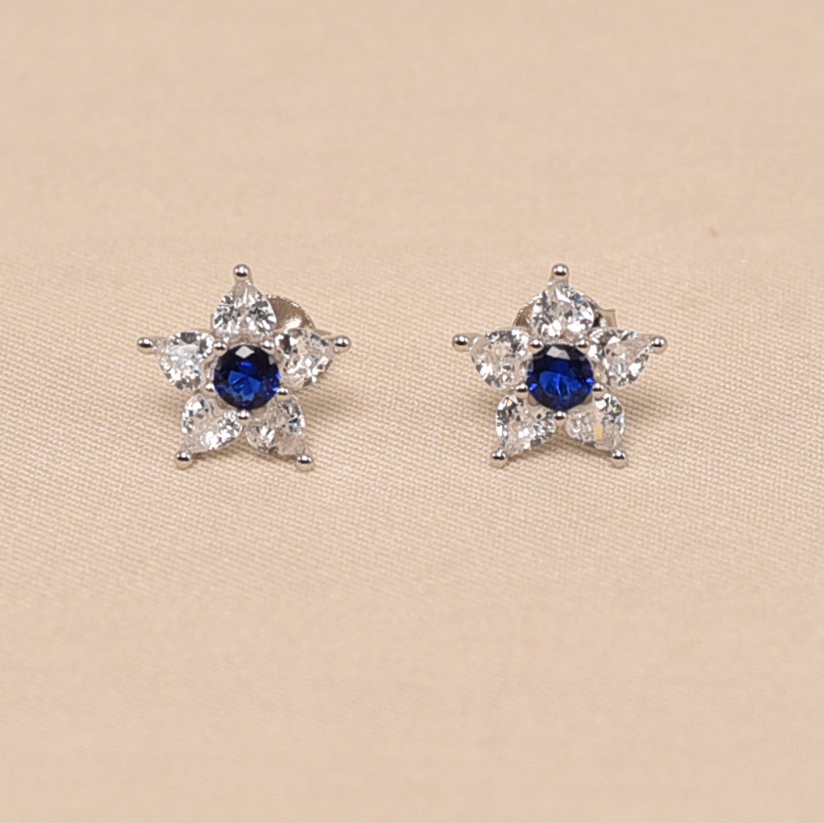 925 Sterling silver Blue Earring for Women - Elyta