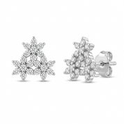 Three Flower Studs