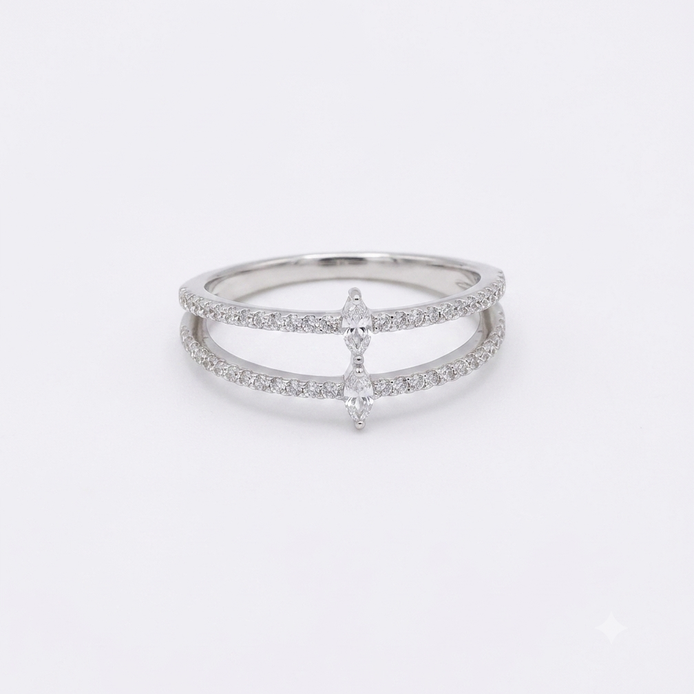 Sterling Silver Flamme Ring