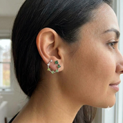 Mini Novak Earrings - Green