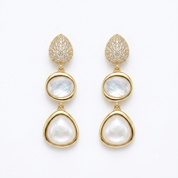 Drops Mop Diamond Earrings