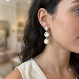 Drops Mop Diamond Earrings