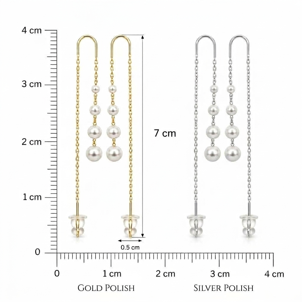 Pearl Drop Chain Threaders