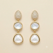 Drops Mop Diamond Earrings