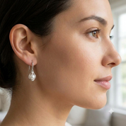 925 Silver Faria Pearl Earrings
