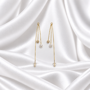 Dual Drop Pearl Chain Threaders