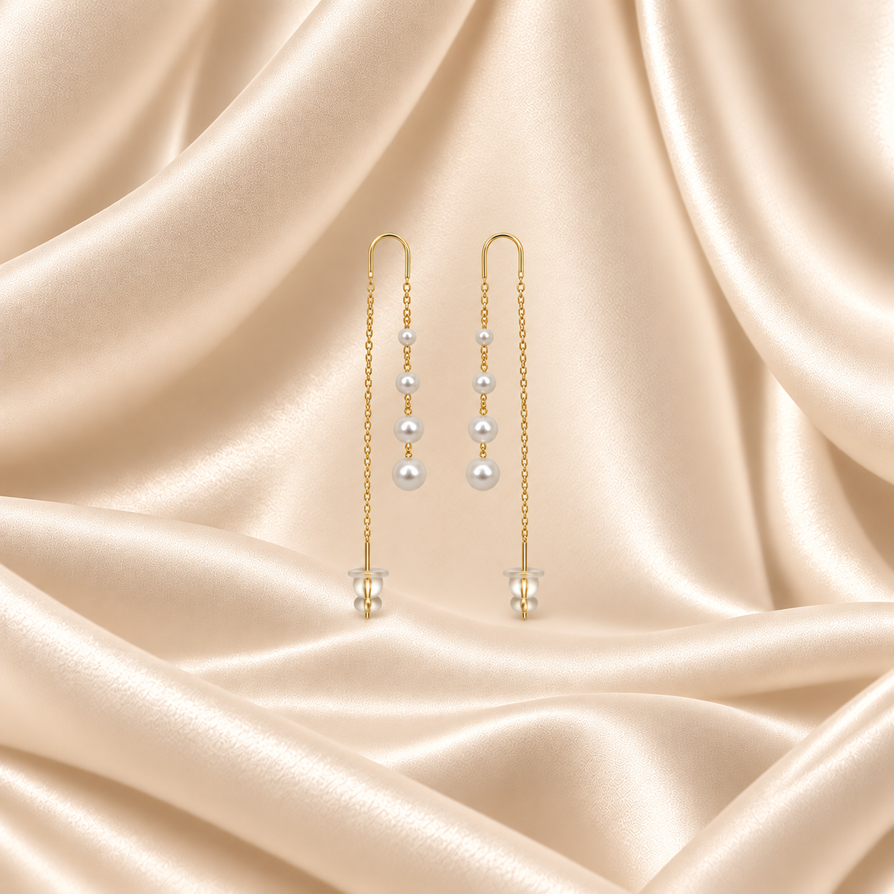 Pearl Drop Chain Threaders