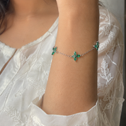 Ringlet Butterfly Tennis Bracelet - Green