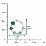 Mini Novak Earrings - Green