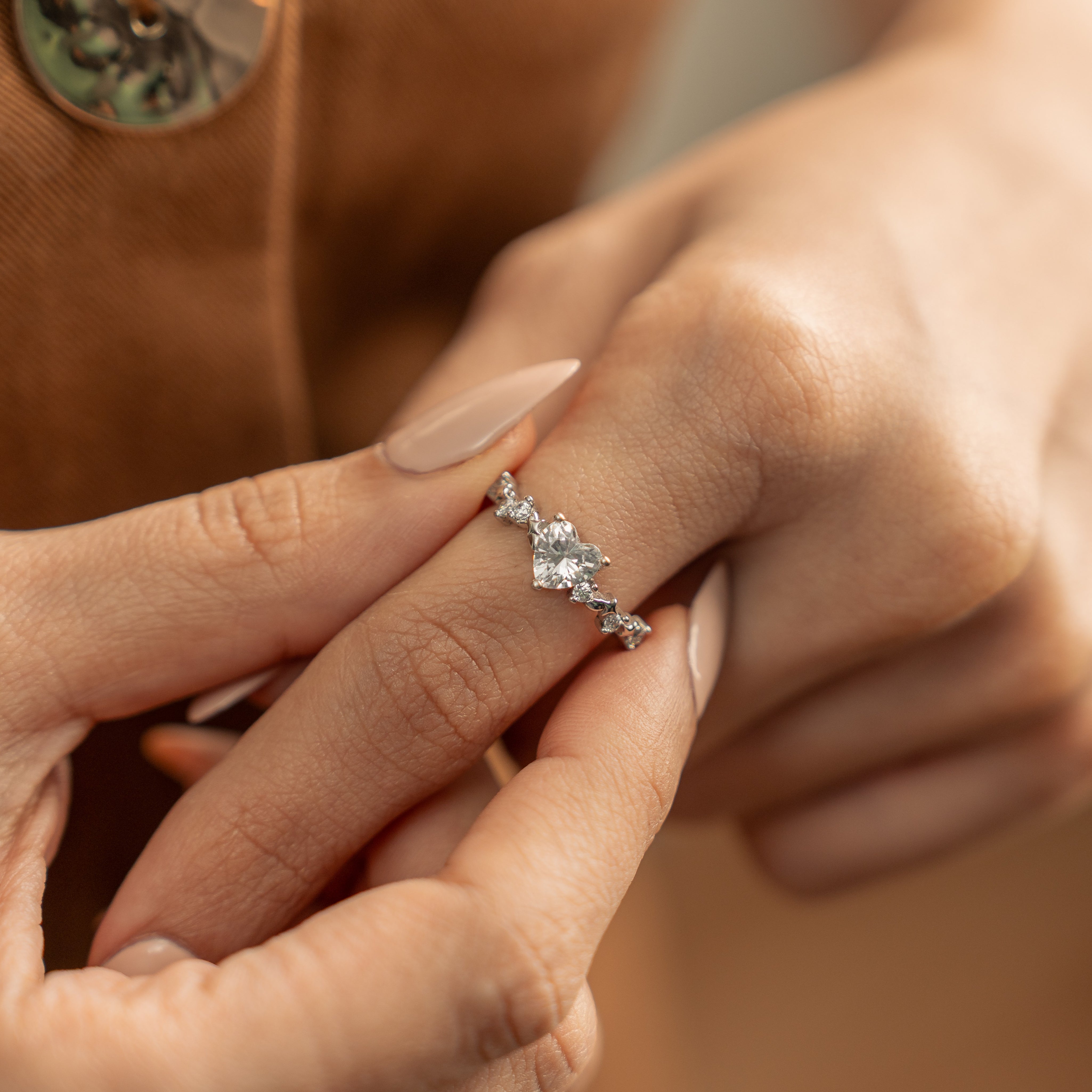 925 Sterling Silver Diamond Ring for Women - Elyta