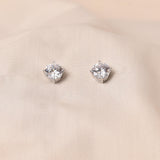 4 Prong Solitaire Stud - 7mm