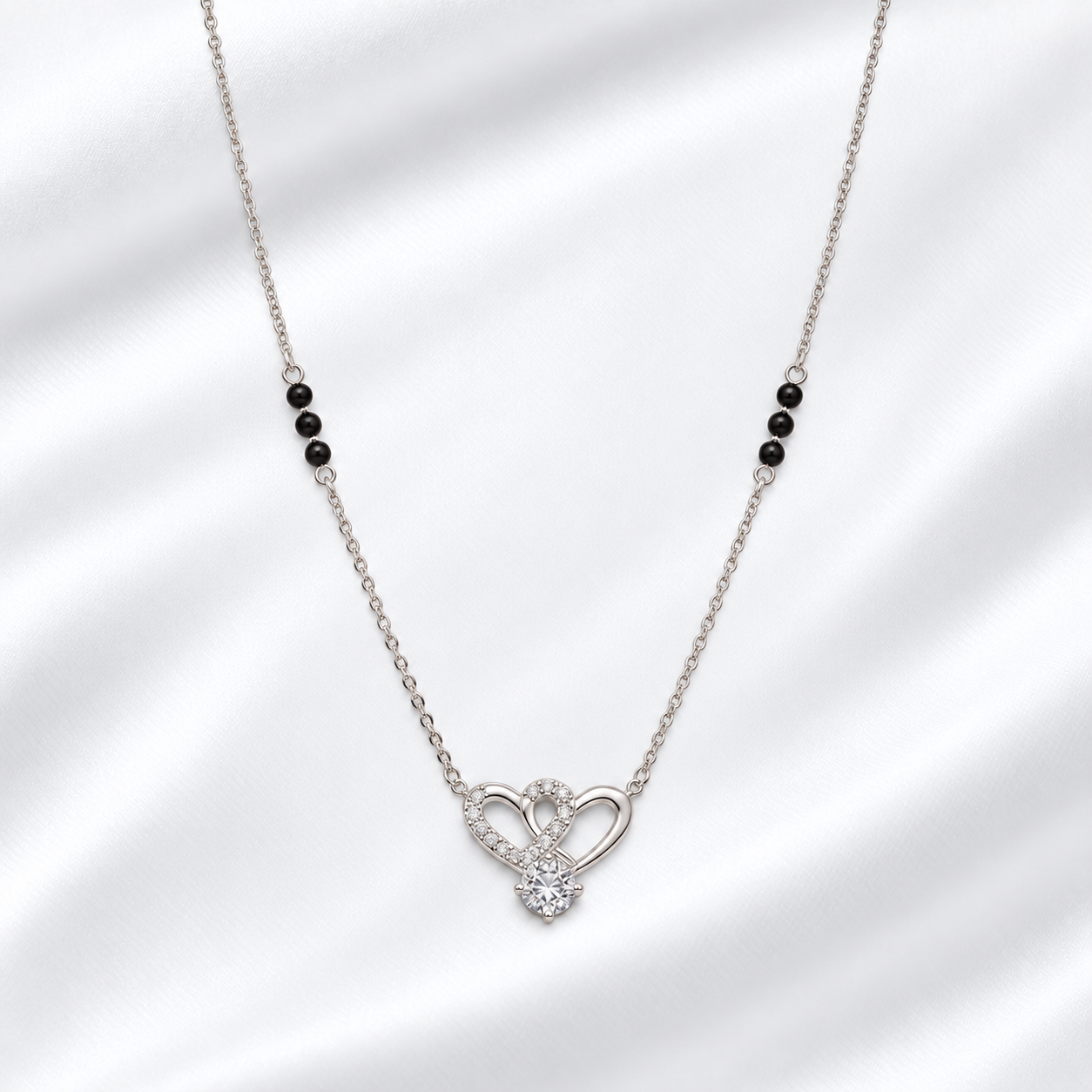 925 Silver Heartline Mangalsutra