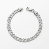 Silver Shahrukh Mens Bracelet - Medium