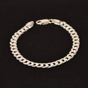 Silver Shahrukh Mens Bracelet - Medium