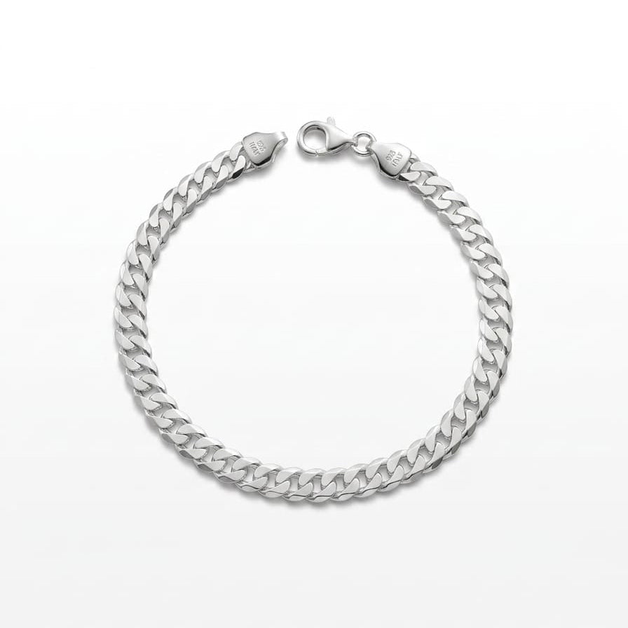 Silver Jackie Mens Bracelet