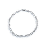 Round Linked Mens Bracelet