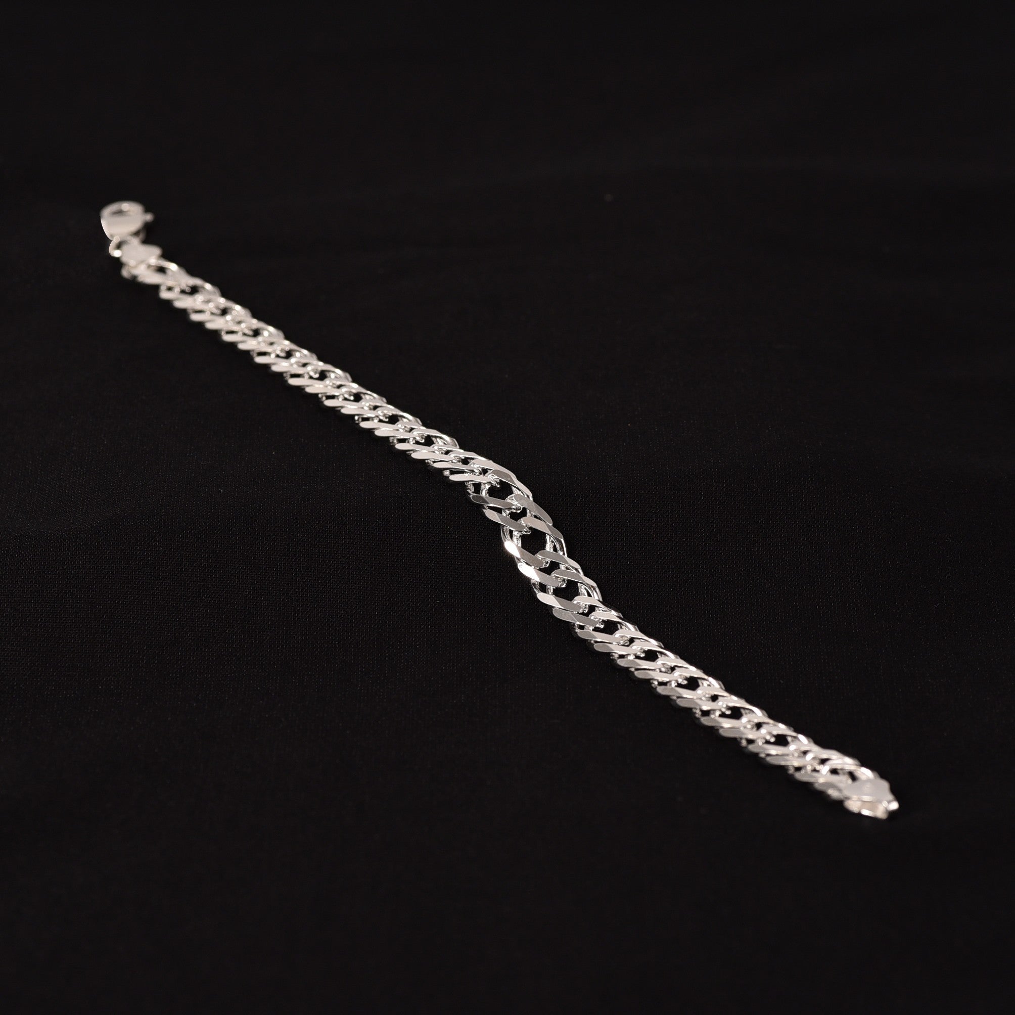 Silver Fabio Mens Bracelet